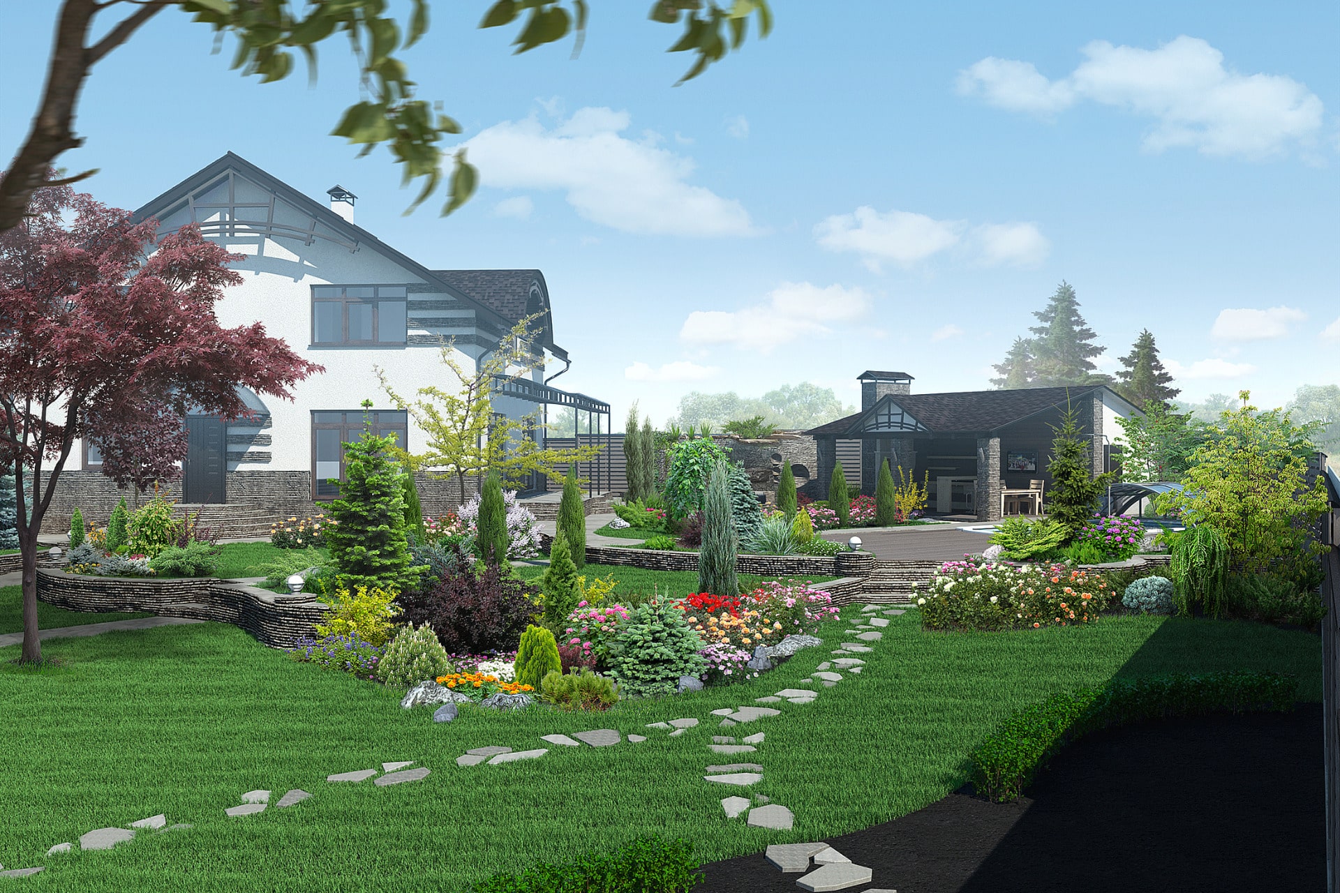 2D & 3D Landscape Designs & Renderings - Tom's Mulch & Landscaping