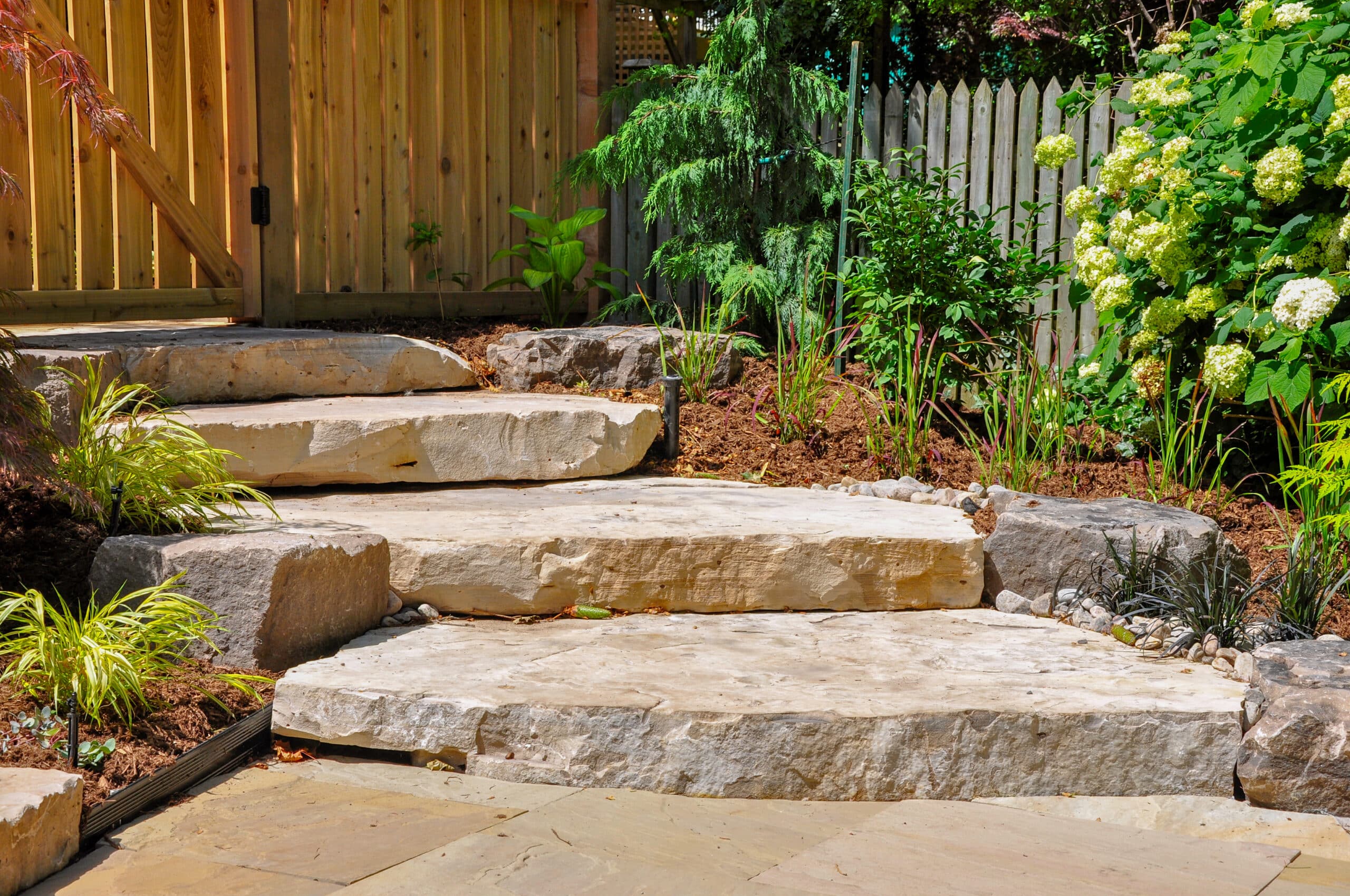 Outdoor Stairs - Tom's Mulch & Landscaping